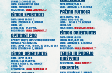 Vaikų vasaros stovyklos 2026 liepa
